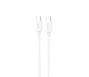 Dudao Datový kabel L4C / USB-C / USB-C / 30W / 2 m / bílá