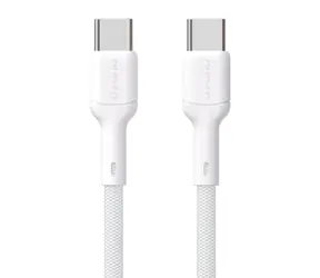 Dudao Datový kabel L9C / USB-C / USB-C / 65W / 1 m / bílá