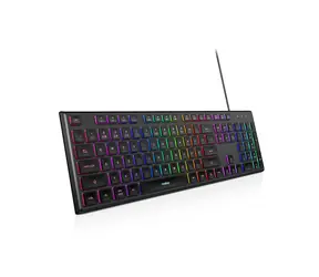 Niceboy K110 černá / Herní klávesnice / RGB podsvícení / USB-A / CZ layout