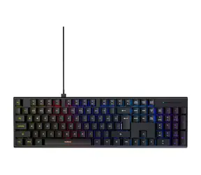 Niceboy K310 černá / Herní klávesnice / OUTEMU Blue / RGB podsvícení / USB-C / CZ layout