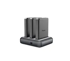 BMX SolidSafe™ nabíjecí stanice se 3 sloty pro powebanky SolidSafe 5K & 10K černá