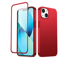 Joyroom JR-BP927 Zadní Kryt pro Apple iPhone 13 + ochranné sklo červená