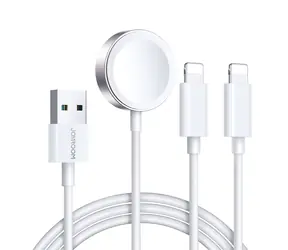 Joyroom S-IW007 3-in-1 kabel USB-A - nabíječka pro Apple Watch + 2x Lightning 1.2m bílá