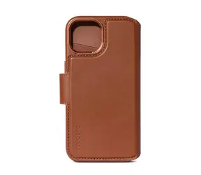 Rozbaleno - Decoded Leather Detachable Wallet odnímatelné kožené pouzdro pro Apple iPhone 15 Plus hnědá / rozbaleno