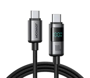 Joyroom S-A16 Pro Prism Series Nabíjecí kabel s displejem USB-C (M) - USB-C (M) 100W 1.2m černá