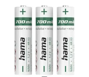 Hama nabíjecí baterie AAA Micro 700 mAh 3ks / Ni-MH