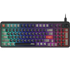 MSI FORGE GK110 černá / herní klávesnice / drátová / membránová / RGB / USB-A / CZ+SK Layout