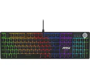 MSI FORGE GK320 Red černá / herní klávesnice / mechanická / Red spínače / USB-A / CZ+SK Layout