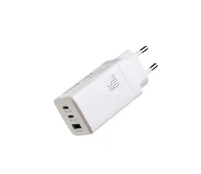 Joyroom JR-TG10 Síťová nabíječka bílá / 2x USB-C + 1x USB-A / USB-C - USB-C 1.2m bílá kabel / 65W 