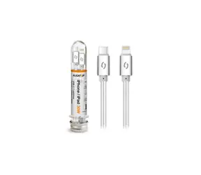 Aligator Datový kabel TUBA 30W / USB-C/Lightning 1m bílý