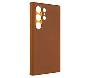 Rozbaleno - FIXED Kožený zadní kryt MagLeather s podporou MagSafe pro Samsung Galaxy S24 Ultra hnědá / rozbaleno