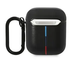 BMW Kryt pro AirPods 1/2 kožený,zakřivený,s patinou černá