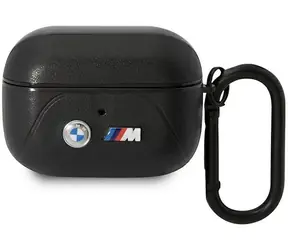 BMW Kryt pro AirPods Pro kožený zakřivený desing černá