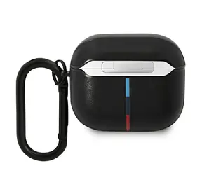 BMW Kryt pro AirPods 3.generace kožený,zakřivený, s logem černá
