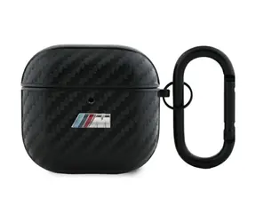 BMW Kryt pro AirPods 4 PU karbonový M kolekce černá