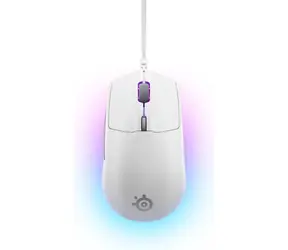 SteelSeries Rival 3 Gen 2 bílá / Herní myš / optická / 8500DPI / USB-A / 2m / 6 tlačítek