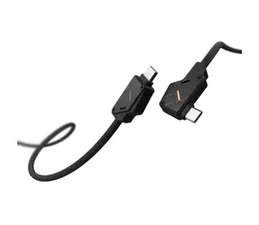 Aulumu M07 Datový a nabíjecí kabel USB-C Carbon Fiber 2m, Černá