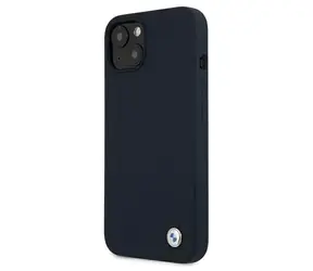 BMW Silikonový Zadní kryt Signature pro iPhone 13 mini tmavá modrá