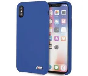 BMW Silikonový zadní kryt M Collection pro iPhone X / Xs modrá