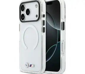 BMW Zadní kryt Metal Logos MagSafe pro iPhone 17 Pro Max transparentní