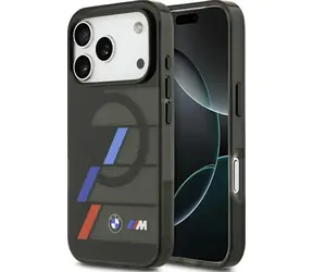 BMW Zadní kryt Metal Buttons Tricolor Lines MagSafe pro iPhone 17 Pro černá