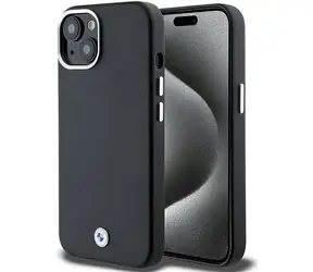 BMW Zadní kryt kovový Signature MagSafe pro iPhone 14/15/13 černá