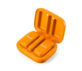 RODE Wireless Micro (USB-C) oranžová / Bezdrátový mikrofonový systém / 2x mikrofon + 1x přijímač USB-C