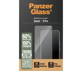 Rozbaleno - PanzerGlass Ultra-Wide Fit w. černá Frame pro Xiaomi 15 Pro / rozbaleno