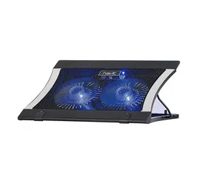 Havit F2051 černá / chladicí podložka pro notebook / pro 9” - 17” / 2x ventilátor / modré podsvícení