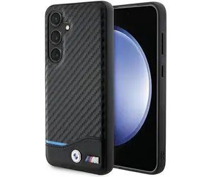 BMW Zadní kryt S921 pro Samsung Galaxy S24 kožený černá