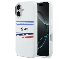 BMW Zadní kryt Horizontal Line MagSafe pro iPhone 17 bílá