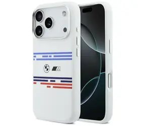 BMW Zadní kryt Horizontal Line MagSafe pro iPhone 17 Pro bílá