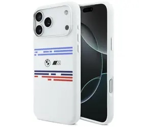 BMW Zadní kryt Horizontal Line MagSafe pro iPhone 17 Pro Max bílá