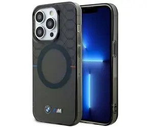 BMW Zadní kryt se vzorem MagSafe pro iPhone 14 Pro 6.1 šedá