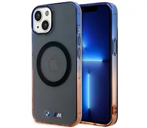 BMW Zadní kryt Gradient Bumber MagSafe pro iPhone 14 6,1 šedá