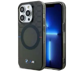 BMW Zadní kryt se vzorem MagSafe pro iPhone 14 Pro Max 6,7 šedá