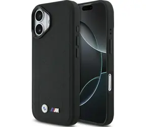BMW Zadní kryt prošívaný s logem MagSafe pro iPhone 17 černá