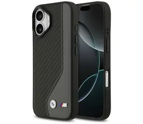 BMW Zadní kryt s karbonovým logem MagSafe pro iPhone 17 černo-šedá