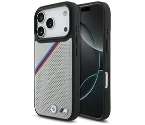 BMW Zadní kryt s tříbarevným kovovým logem MagSafe pro iPhone 17 Pro šedá