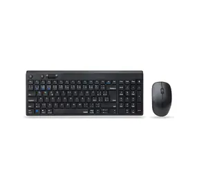Rozbaleno - Rapoo 8050T Multi-mode černá / bezdrátová sada klávesnice a myši / 2.4 GHz / BT 3.0 a 4.0 / CZ verze / rozbaleno