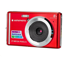 Agfa Compact DC 5200 červená / 2.7" LCD / 21 Mpix CMOS / 8x digitální zoom / SD