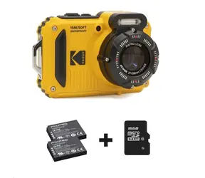 KODAK WPZ2 Yellow bundle / 2.7" LCD / 16 MPix BSI CMOS / 4x optický zoom / SD