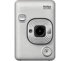 Fujifilm Instax mini LiPlay bílá / Instantní fotoaparát / LCD / CMOS / 2560 x 1920 / formát papíru 86 x 56 mm / ISO 1600