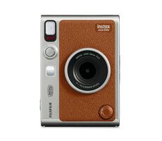 Fujifilm Instax mini evo hnědá / Instantní fotoaparát / LCD / CMOS / 2560 x 1920 / formát papíru 86 x 56 mm / ISO 1600