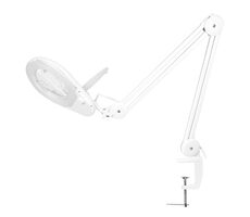 LogiLink WZ0058 bílá / Stolní lupa s lampou / zvětšení 2.25x přiblížení / 9W / 700 lm 