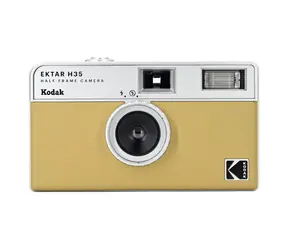 Kodak EKTAR H35 písková / Fotoaparát na film / 35mm film / blesk