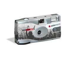 AgfaPhoto LeBox Black/White 36 / Jednorázový fotoaparát / 36 snímků / ISO 400 / vestavěný blesk