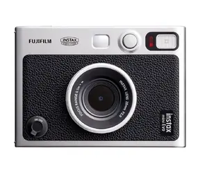 Fujifilm Instax mini evo černá / Instantní fotoaparát / LCD / CMOS / 2560 x 1920 / formát papíru 86 x 56 mm / ISO 1600