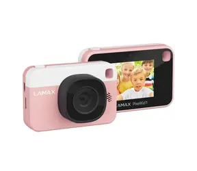 LAMAX PixelKid1 Pink / Dětský fotoaparát / 8 Mpix / Rozlišení videa: Full HD/ microSD / doprodej