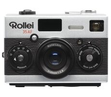 Rollei 35AF černá / analogový fotoaparát / 35mm film / blesk